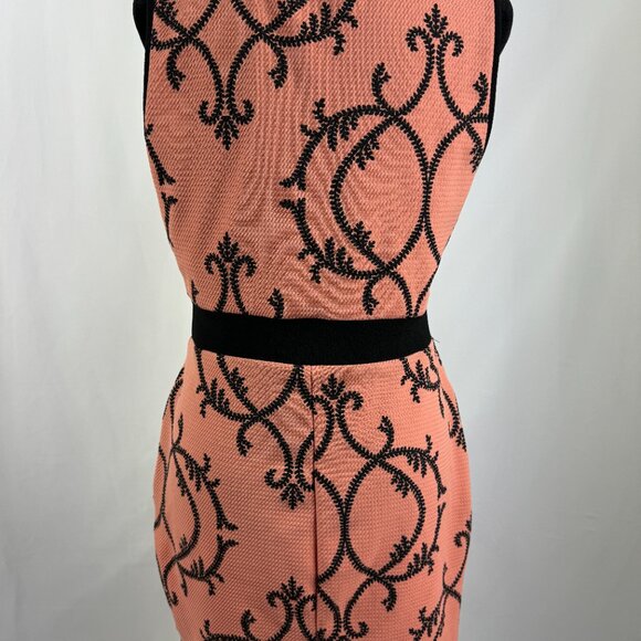 Key to My Heart Coral Beachy Bodycon Dress - L - Picture 3 of 3